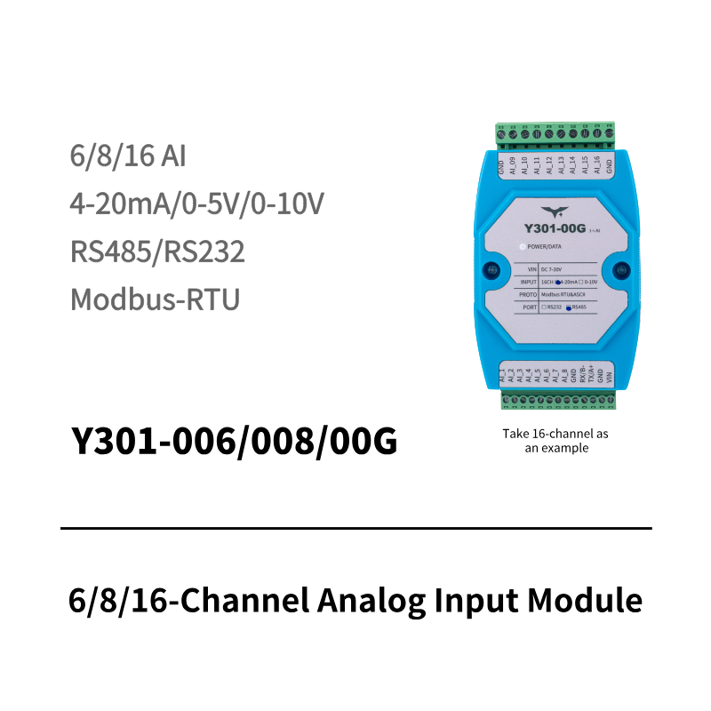 Y301-00G 16-Channel Analog Input Module