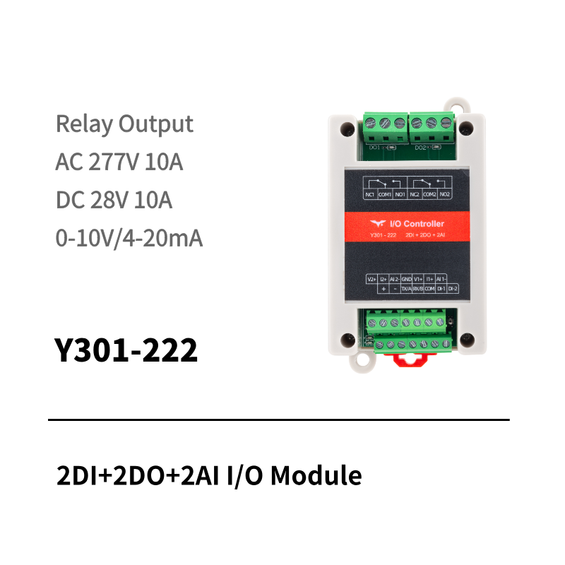 Y301-220/222 2DI+2DO+2AI I/O Module