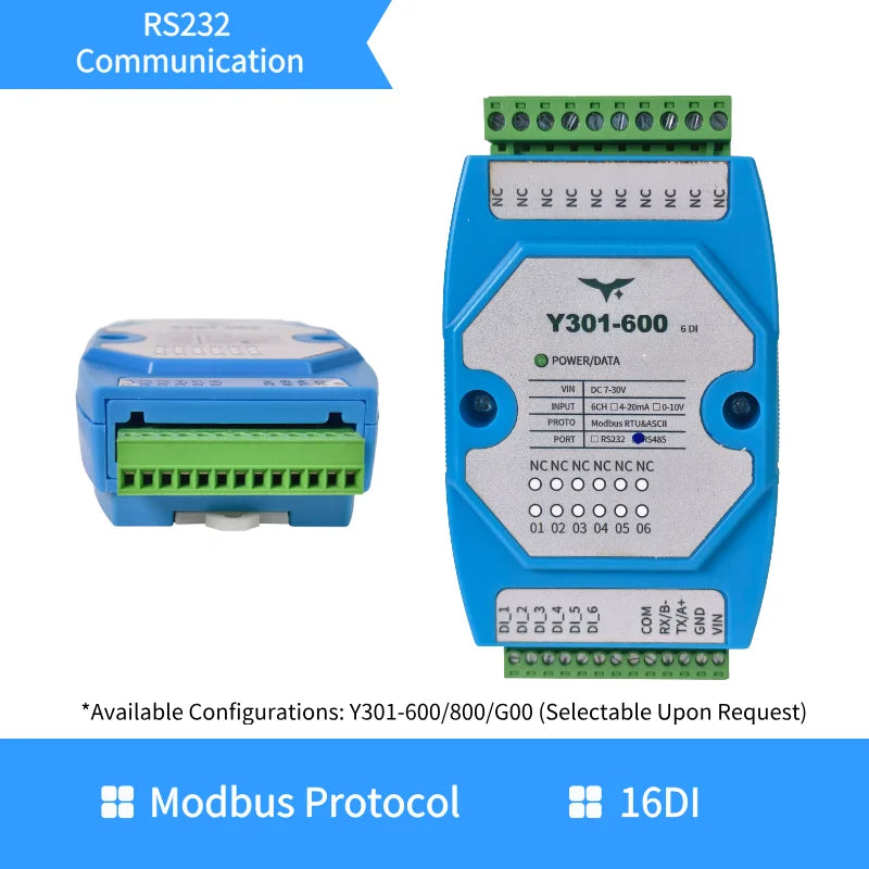 Y301-600/800/G00 6/8/16-Channel Isolated Digital Input Module