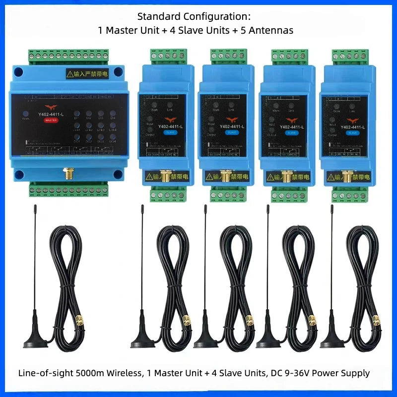 4DI+4DO LoRa Wireless One-to-Four I/O Sync Module