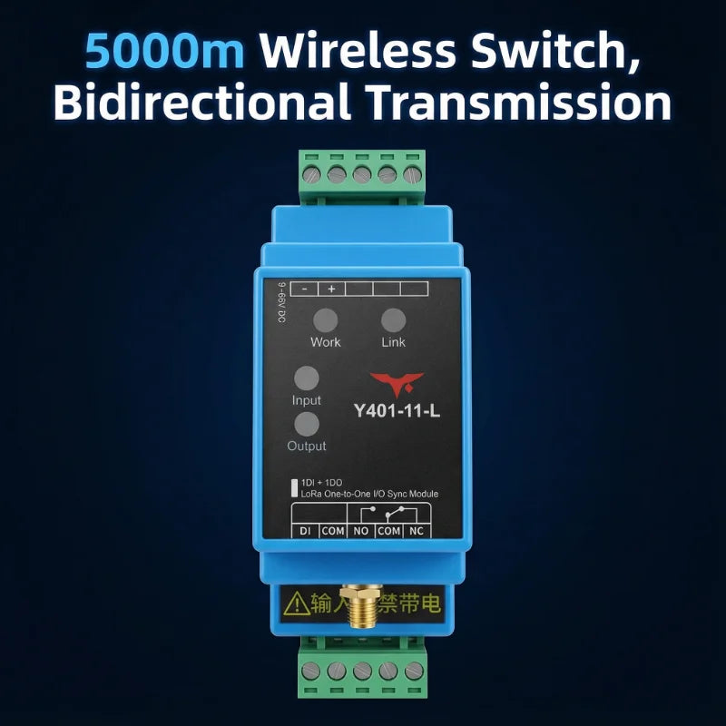 1DI+1DO LoRa Wireless One-to-One I/O Sync Module