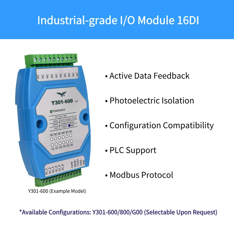 Y301-600/800/G00 6/8/16-Channel Isolated Digital Input Module