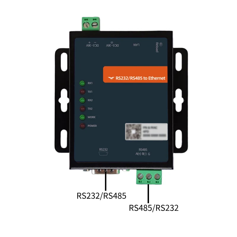 Y202-R 2 Ports Serial to Ethernet Converter