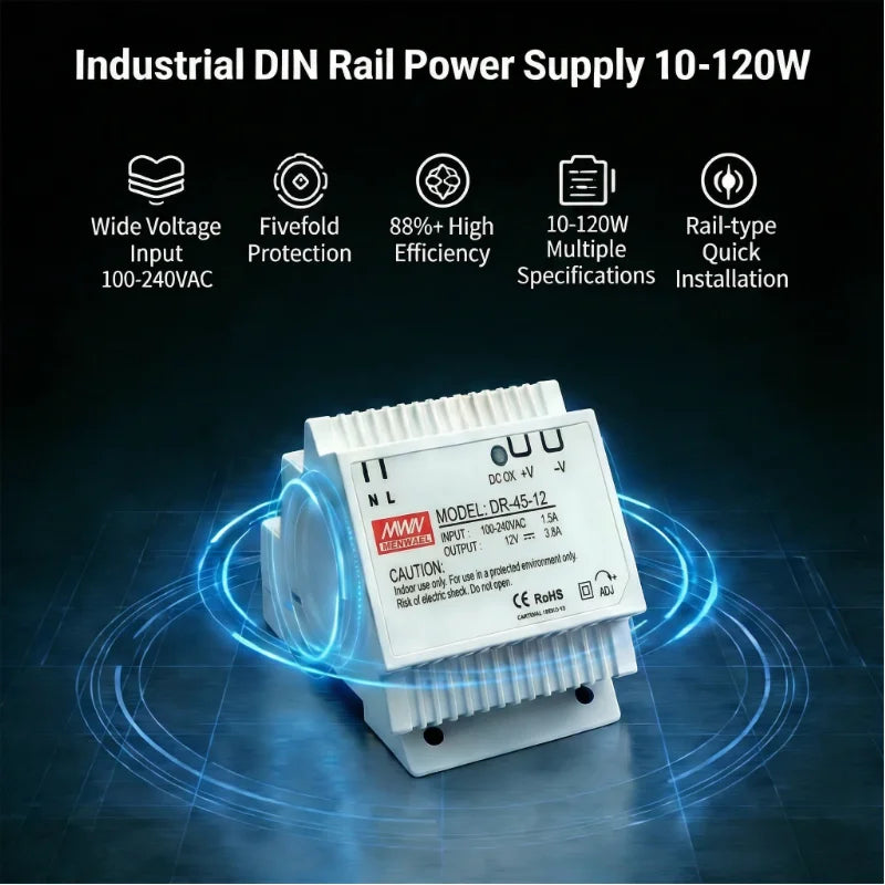 DIN Rail Power Supply 10-120W