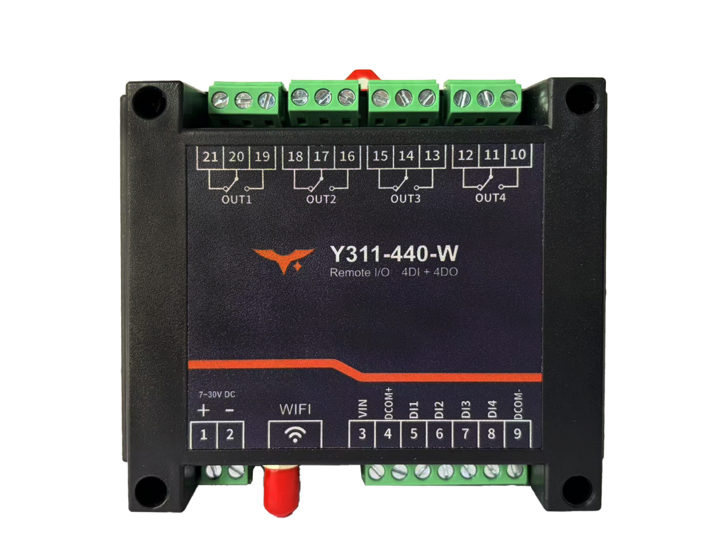 Y311-440-W/R 4DI + 4DO Remote I/O Module