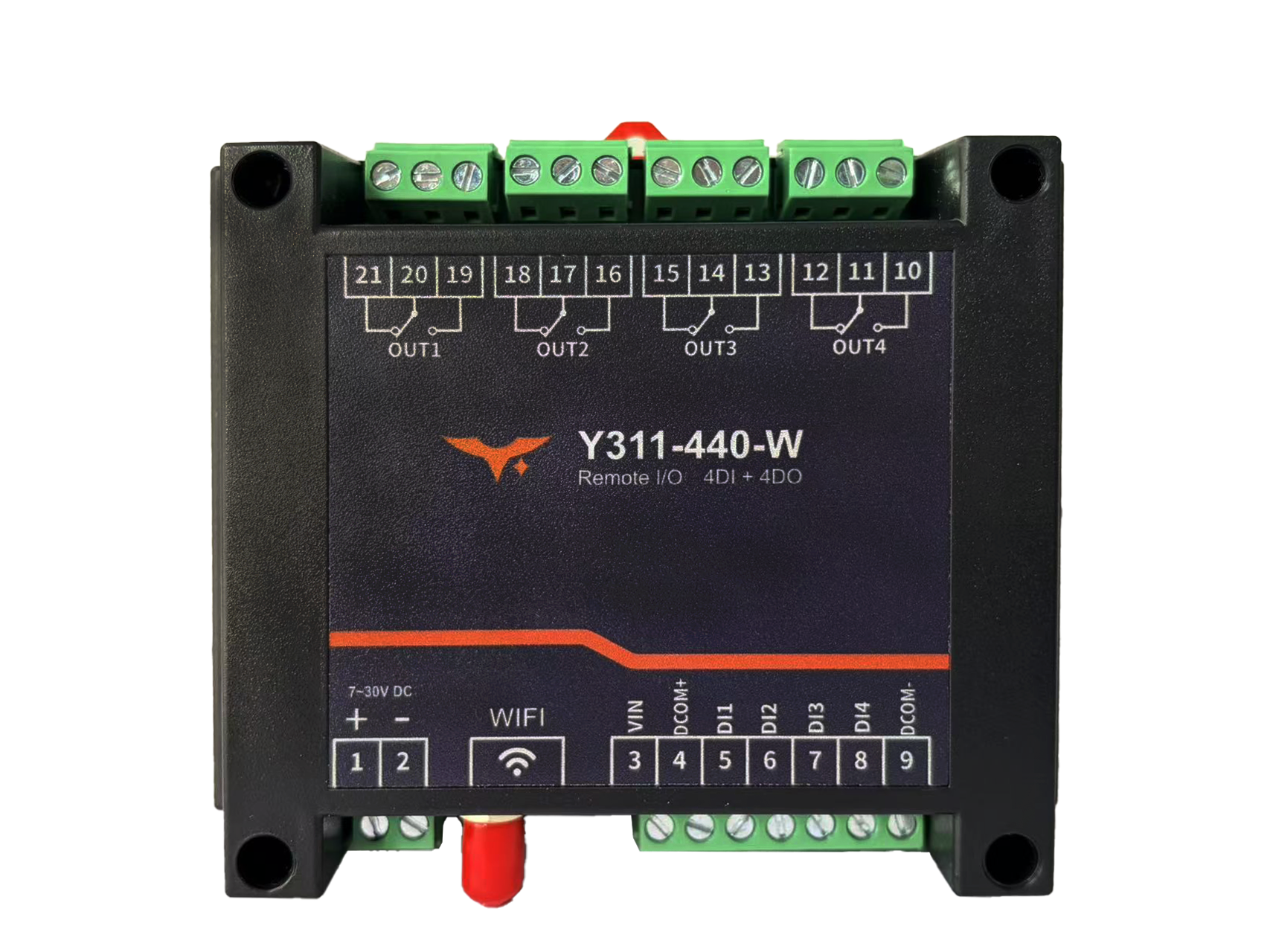 Y311-440-W/R 4DI + 4DO Remote I/O Module