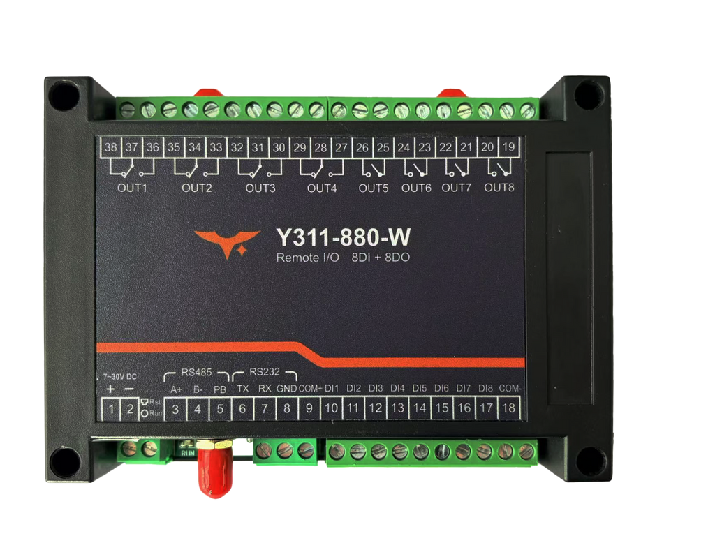 Y311-880-W/R 8DI + 8DO Remote I/O Module