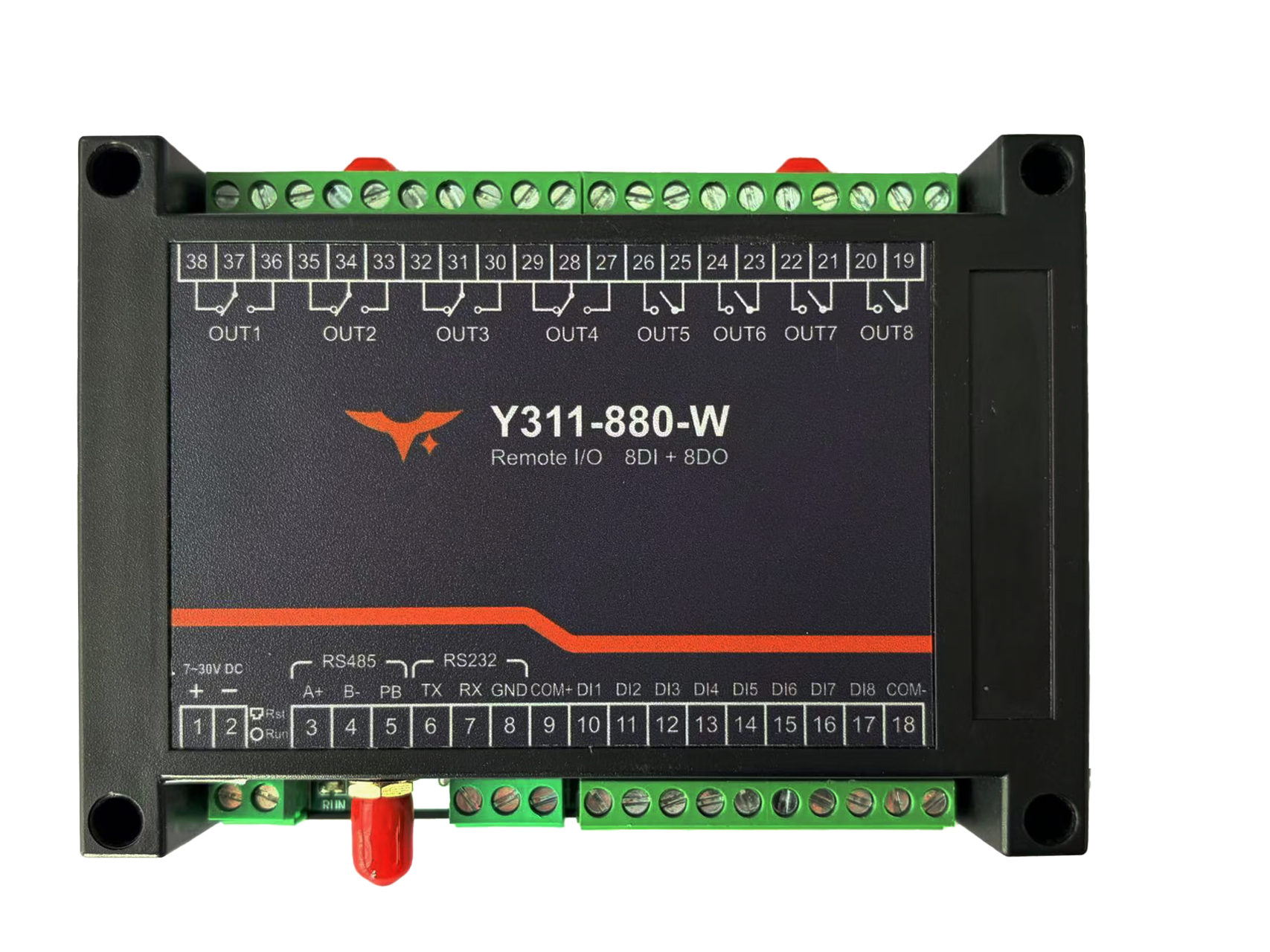 Y311-880-W/R 8DI + 8DO Remote I/O Module